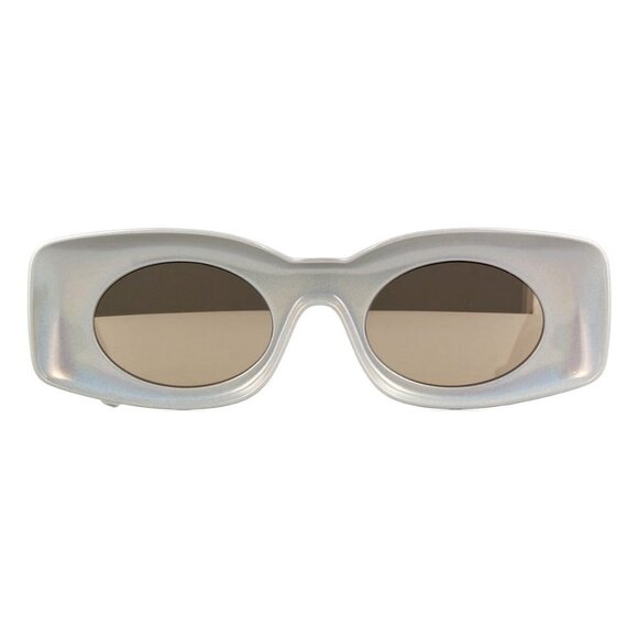 New LOEWE x Paula's Ibiza Silver Round LW40033I 24C Sunglasses Women - Picture 2 of 4